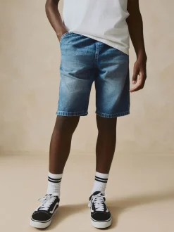 Next Bleu moyen - Short Bermuda Pull On en jean (3-16ans) Online