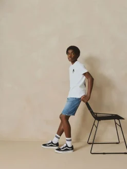 Next Bleu moyen - Short Bermuda Pull On en jean (3-16ans) Online