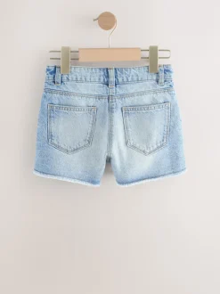 Next Bleu moyen - Short en jean à bords effilochés (3-16ans) Sale