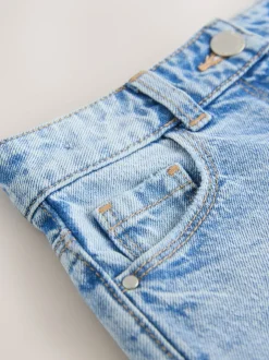 Next Bleu moyen - Short en jean à bords effilochés (3-16ans) Sale