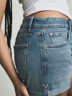 Next Bleu moyen - Short garçon en jean sablier Hot