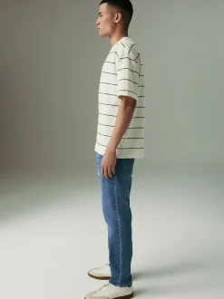 Next - Slim Fit (Slim Fit) - Jean Motionflex Bleu moyen Clearance