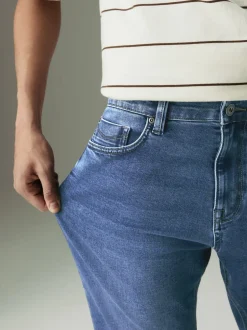 Next - Slim Fit (Slim Fit) - Jean Motionflex Bleu moyen Clearance