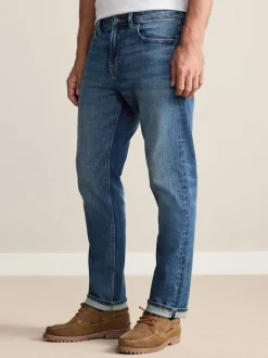 Next Bleu moyen - Slim Fit (Slim Fit) - Signature Selvedge jean Denim Jeans Sale