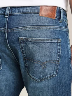 Next Bleu moyen - Slim Fit (Slim Fit) - Signature Selvedge jean Denim Jeans Sale