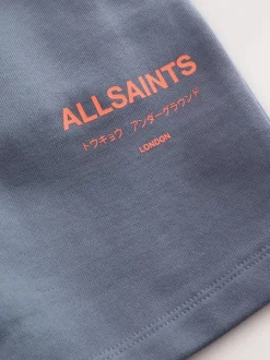 smALLSAINTS - Short Underground Sweat 100% coton Bleu moyen Hot