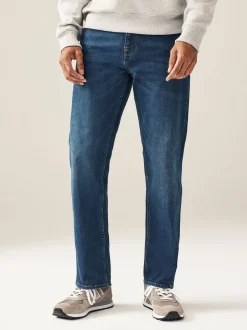 Next - Straight Fit Classic Jeans extensibles Bleu moyen Online