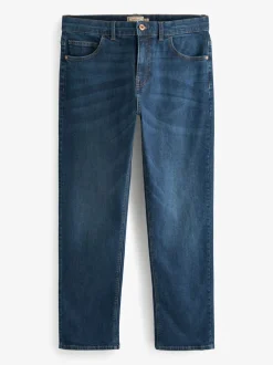 Next - Straight Fit Classic Jeans extensibles Bleu moyen Online