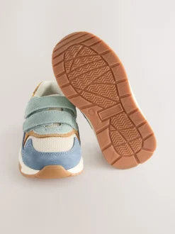 Next Bleu multicolore - Baskets Fermeture par contact en daim Discount