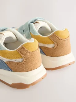 Next Bleu multicolore - Baskets Fermeture par contact en daim Discount