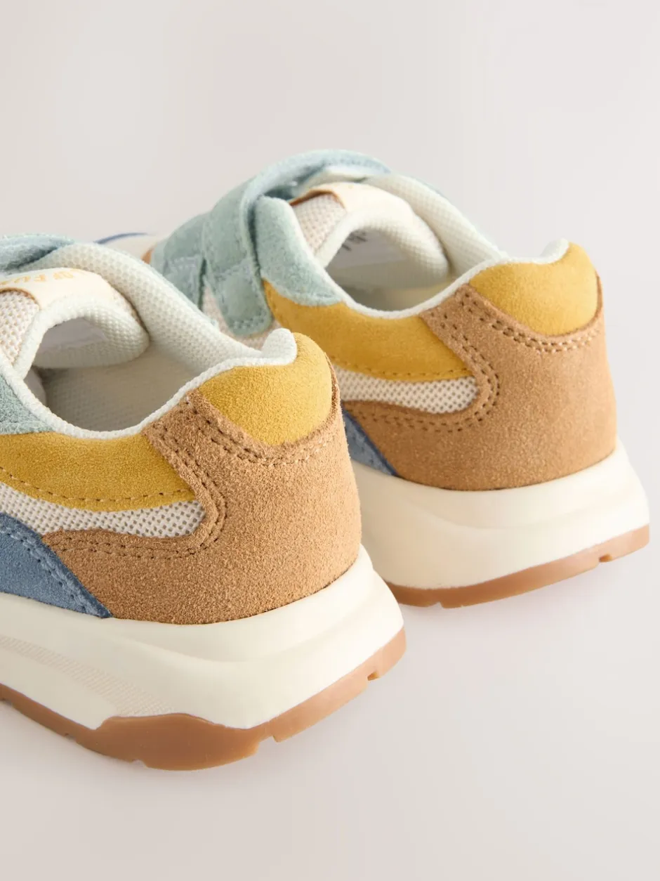 Next Bleu multicolore - Baskets Fermeture par contact en daim Discount