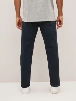 Next - Straight Fit Classic Jeans extensibles Bleu noir New