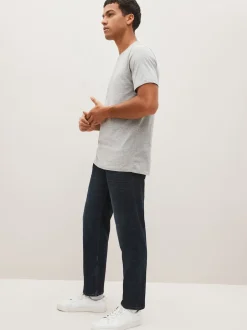 Next - Straight Fit Classic Jeans extensibles Bleu noir New