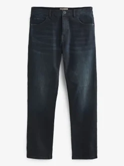Next - Straight Fit Classic Jeans extensibles Bleu noir New
