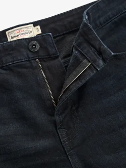 Next - Straight Fit Classic Jeans extensibles Bleu noir New