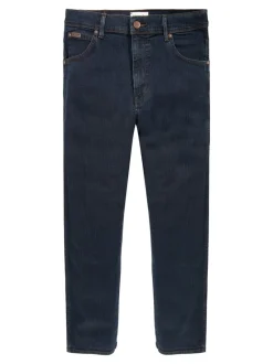 Wrangler - Jean droit Texas Authentic Bleu noir Outlet