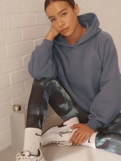 Next bleu pâle - Sweat à capuche épais coupe standard décontracté Clearance