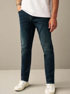 Next - Slim Fit (Slim Fit) - extensible Denim Jeans Bleu profond Sale