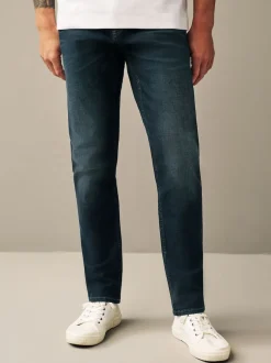 Next - Slim Fit (Slim Fit) - extensible Denim Jeans Bleu profond Sale