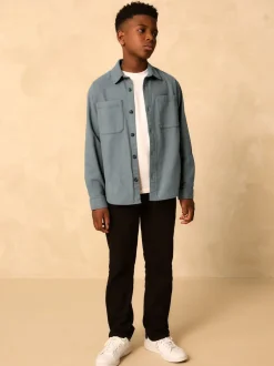 Next Bleu pétrole - Surchemise brossée (3-16ans) Hot