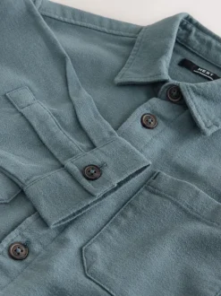 Next Bleu pétrole - Surchemise brossée (3-16ans) Hot