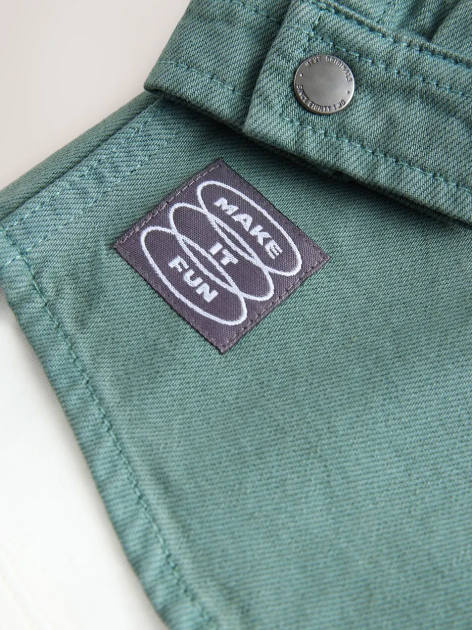 Next Bleu sarcelle foncé - Ensemble surchemise et t-shirt à capuche en sergé (3mois7ans) Best