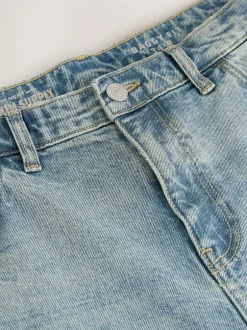 Next Bleu teinte claire - - délavé vintage Denim Jeans Coupe ballon Sale