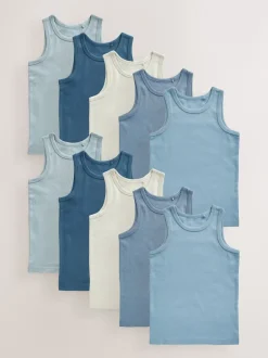 Next Bleu tonal - Lot de 10 gilets en coton (1.5-16ans) Best