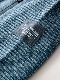 Next - Sweat-shirt à capuche en maille utilitaire (3-16ans) Bleu torsadé Clearance