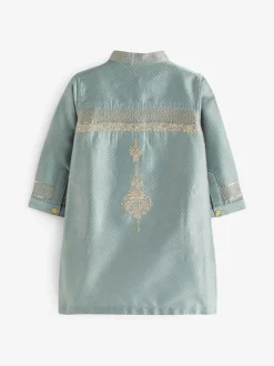 Next - Eid Kurta (3mths-16yrs) Bleu Turqouise Hot