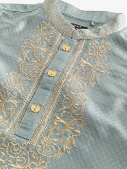 Next - Eid Kurta (3mths-16yrs) Bleu Turqouise Hot