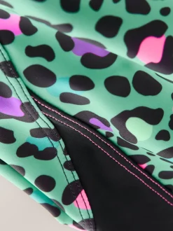 Next Bleu turquoise motif animal - Maillot de bain sport à dos ouvert (3-16ans) Discount