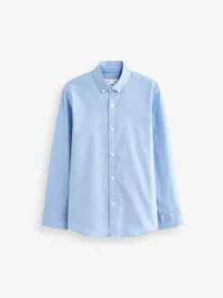 Next - Chemise Oxford (3-16ans) Bleu uni Outlet
