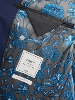 Next bleu vif - - Veste de costume à deux boutons Ajustement régulier Online