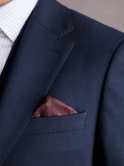 Next bleu vif - Coupe ajustée  Signature Tollegno Italian Wool Textured Costume Veste Sale