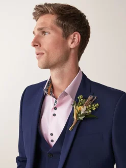 Next bleu vif - - Veste de costume à deux boutons Coupe sur mesure