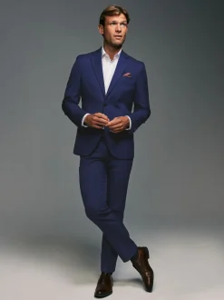 Next bleu vif - - Veste de costume texturée Coupe sur mesure Online