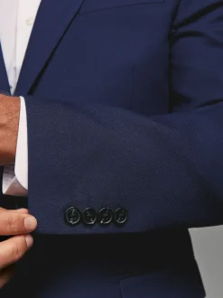 Next bleu vif - - Veste de costume texturée Coupe sur mesure Online