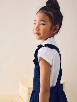 Next bleu vif - Robe d'école Volants Detail Pinafore (3-14yrs) Discount