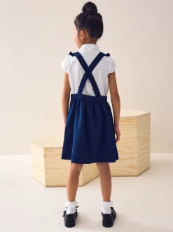 Next bleu vif - Robe d'école Volants Detail Pinafore (3-14yrs) Discount