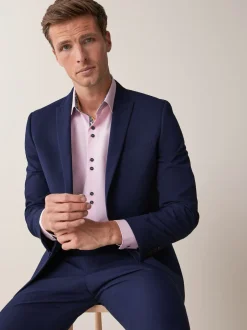 Next bleu vif - - Veste de costume à deux boutons Skinny Fit (Skinny Fit) New