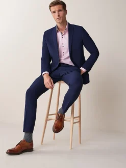 Next bleu vif - - Veste de costume à deux boutons Skinny Fit (Skinny Fit) New