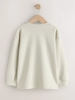 Next Bleu/berry/écru graphique - T-shirts épais décontractés à manches longues Lot de 3 (3-16ans) Online