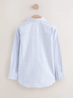 Next - Chemise Oxford (3-16ans) Bleu/Blanc Clearance