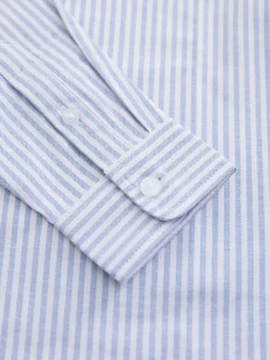 Next - Chemise Oxford (3-16ans) Bleu/Blanc Clearance