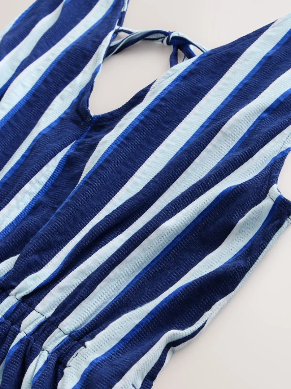 Next Bleu/Blanc - Combinaison d’été en jersey New