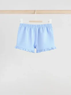 Next Bleu/blanc à fleurs - Ensemble t-shirt et short à volants bébé 6 pièces (0mois-2ans) Discount