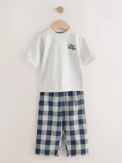 Next Bleu/Blanc - Lot de 2 pyjamas longs à manches courtes (9mois à12ans) Best