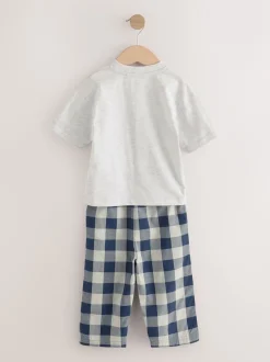 Next Bleu/Blanc - Lot de 2 pyjamas longs à manches courtes (9mois à12ans) Best