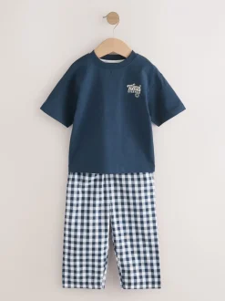 Next Bleu/Blanc - Lot de 2 pyjamas longs à manches courtes (9mois à12ans) Best